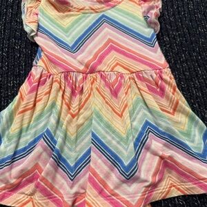 Little Sleepies Rainbow Chevron Dress